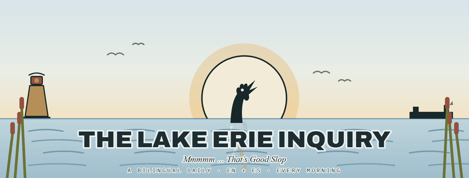 The Lake Erie Inquiry &mdash; Mmmmm ... That's Good Slop &mdash; a bilingual daily, EN + ES, every morning